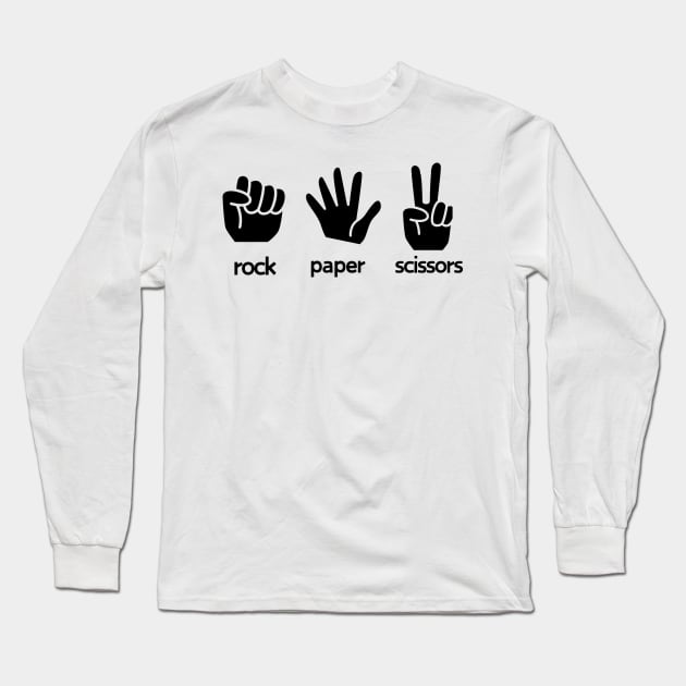 Rock paper scissors Long Sleeve T-Shirt by NomiCrafts